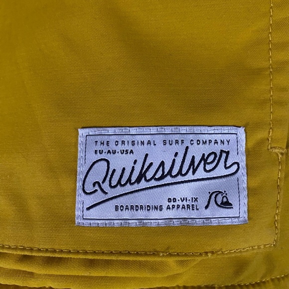 Quiksilver Jacket Long Bay - Yellow Sz-S Men’s - Picture 5 of 8